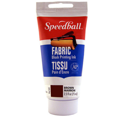 Speedball Block Printing Fabric Ink - (2.5oz/75ml) Brown