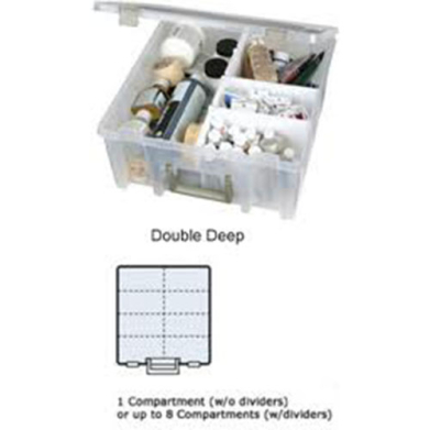 ArtBin Super Satchel Double Deep Storage Box with Removable Dividers