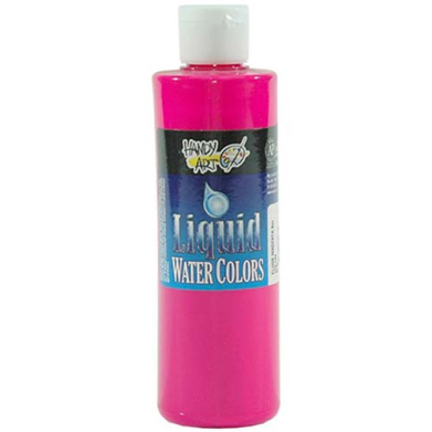 Handy Art Liquid Water Colors - (8oz/237ml) Fluorescent Magenta