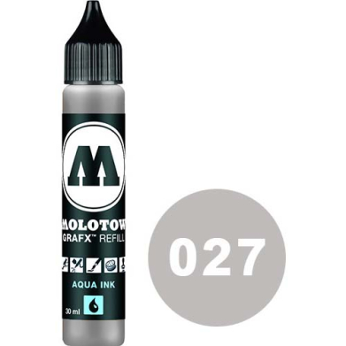 Molotow Grafx Aqua Ink Refill - (30ml) 027 Neutral Grey 04