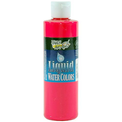 Handy Art Liquid Water Colors - (8oz/237ml) Fluorescent Hot Pink