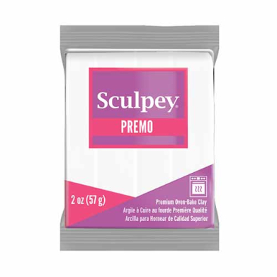 Sculpey Premo Oven-Bake Clay (2oz bar) - White