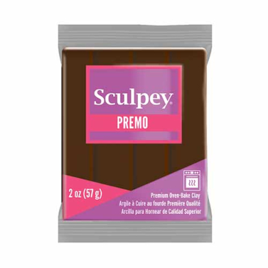 Sculpey Premo Oven-Bake Clay (2oz bar) - Burnt Umber