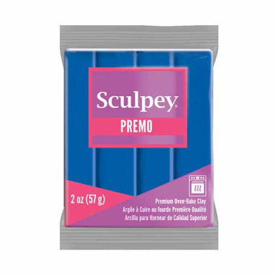 Sculpey Premo Oven-Bake Clay (2oz bar) - Cobalt Blue Hue