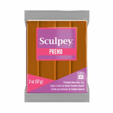 Sculpey Premo Oven-Bake Clay (2oz bar) - Raw Sienna