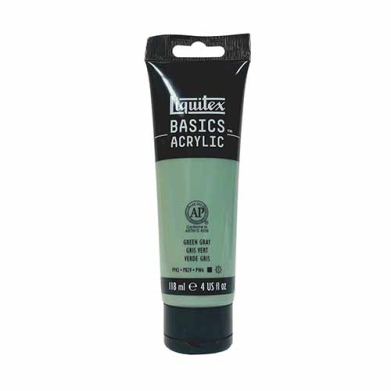 Liquitex Basics Acrylic Paint - (4oz/118ml) Green Gray