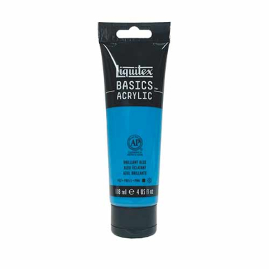 Liquitex Basics Acrylic Paint - (4oz/118ml) Brilliant Blue