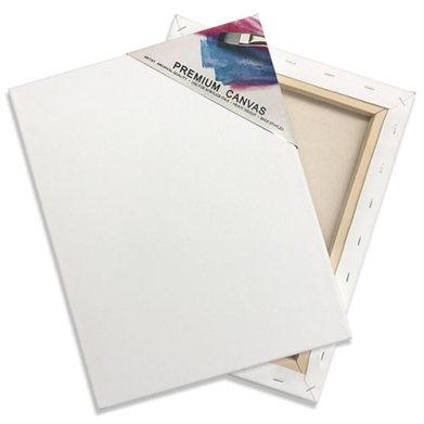 Premium Stretched Cotton Canvas 16" x 20"