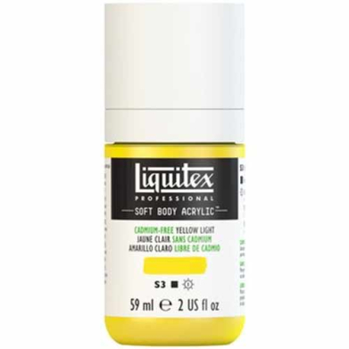 Liquitex Professional Soft Body Acrylic Paint - (2oz/59ml) Cadmium-Free Yellow Light