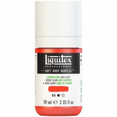 Liquitex Professional Soft Body Acrylic Paint - (2oz/59ml) Cadmium-Free Red Light