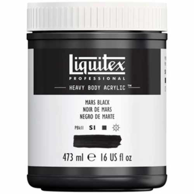 Liquitex Professional Heavy Body Acrylic Paint - (16oz/473ml) Mars Black
