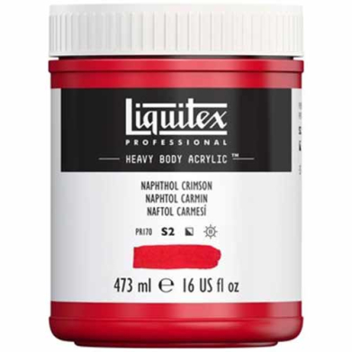 Liquitex Professional Heavy Body Acrylic Paint - (16oz/473ml) Naphthol Crimson
