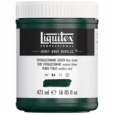 Liquitex Professional Heavy Body Acrylic Paint - (16oz/473ml) Phthalocyanine Green (Blue Shade)