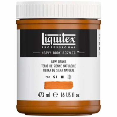 Liquitex Professional Heavy Body Acrylic Paint - (16oz/473ml) Raw Sienna
