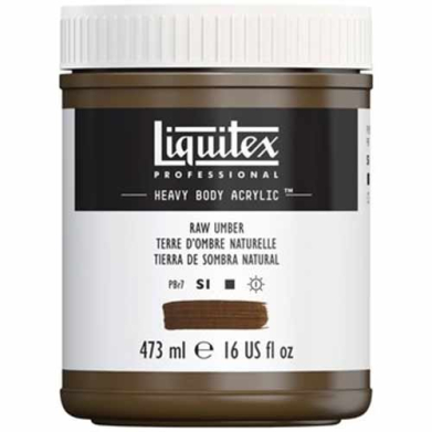 Liquitex Professional Heavy Body Acrylic Paint - (16oz/473ml) Raw Umber