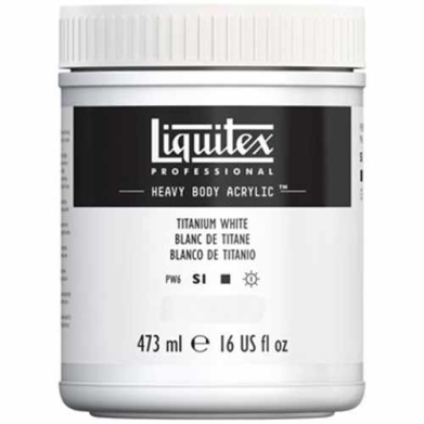 Liquitex Professional Heavy Body Acrylic Paint - (16oz/473ml) Titanium White