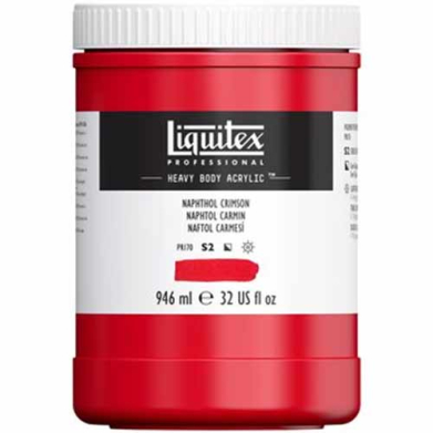 Liquitex Professional Heavy Body Acrylic Paint - (32oz/946ml) Naphthol Crimson