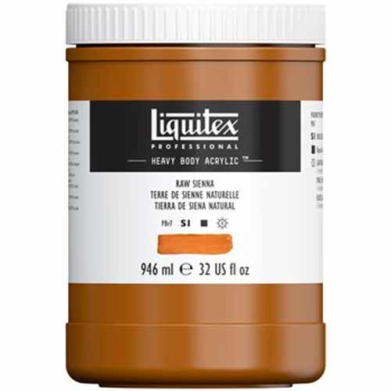 Liquitex Professional Heavy Body Acrylic Paint - (32oz/946ml) Raw Sienna
