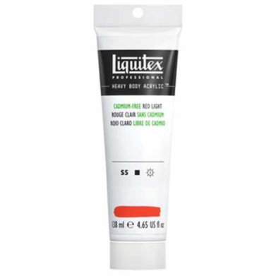 Liquitex Professional Heavy Body Acrylic Paint - (4.65oz/138ml) Cadmium-Free Red Light