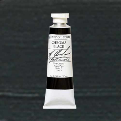 M. Graham & Co. Oil Paint - (1.25oz/37ml) Chroma Black
