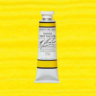 M. Graham & Co. Oil Paint - (1.25oz/37ml) Hansa Deep Yellow