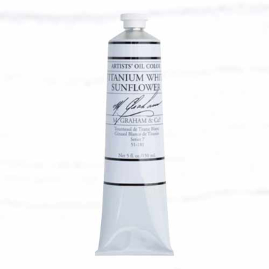 M. Graham & Co. Oil Paint - (5oz/150ml) Titanium White Sunflower
