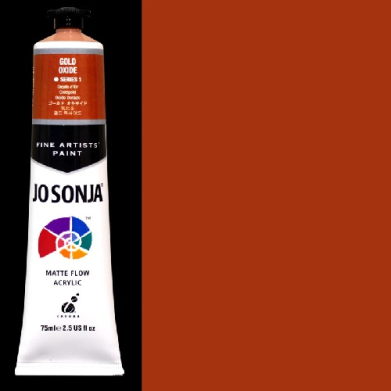 Chroma's Jo Sonja Fine Artists' Acrylic Paint - (2.5oz/75ml) Gold Oxide 017