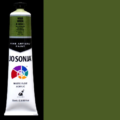 Chroma's Jo Sonja Fine Artists' Acrylic Paint - (2.5oz/75ml) Moss Green 021