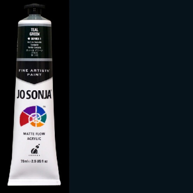 Chroma's Jo Sonja Fine Artists' Acrylic Paint - (2.5oz/75ml) Teal Green 041