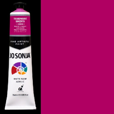 Chroma's Jo Sonja Fine Artists' Acrylic Paint - (2.5oz/75ml) Transparent Magenta 042
