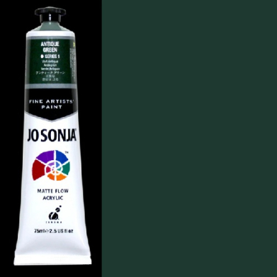 Chroma's Jo Sonja Fine Artists' Acrylic Paint - (2.5oz/75ml) Antique Green 592