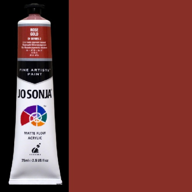 Chroma's Jo Sonja Fine Artists' Acrylic Paint - (2.5oz/75ml) Rose Gold  701
