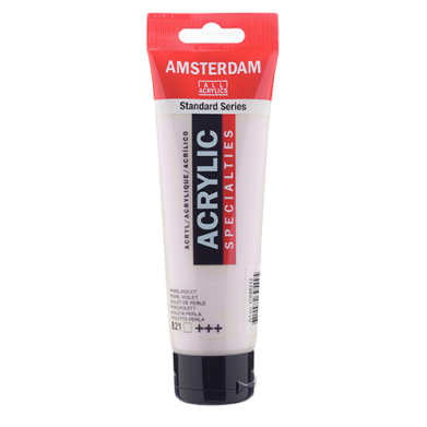 Royal Talens Amsterdam Acrylic Paint - (4.1oz/120ml) Pearl Violet