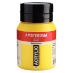 Royal Talens Amsterdam Acrylic Paint - (16.9oz/500ml) Azo Yellow Light