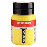 Royal Talens Amsterdam Acrylic Paint - (16.9oz/500ml) Primary Yellow