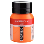 Royal Talens Amsterdam Acrylic Paint - (16.9oz/500ml) Azo Orange