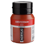 Royal Talens Amsterdam Acrylic Paint - (16.9oz/500ml) Burnt Sienna