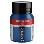 Royal Talens Amsterdam Acrylic Paint - (16.9oz/500ml) Greenish Blue
