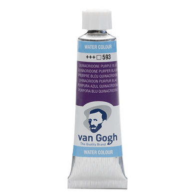 Royal Talens Van Gogh Water Colour - (.3oz/10ml) Quinacridone Purple Blue