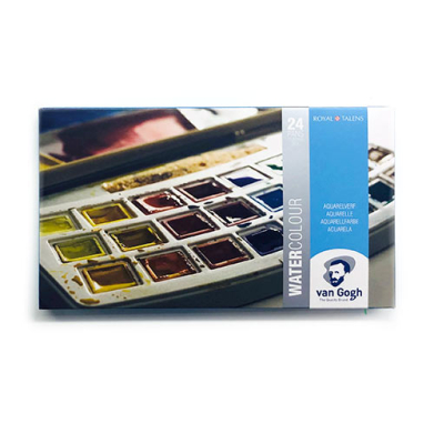 Royal Talens Van Gogh Water Color Painting Set - (24 Pans) Basic Set
