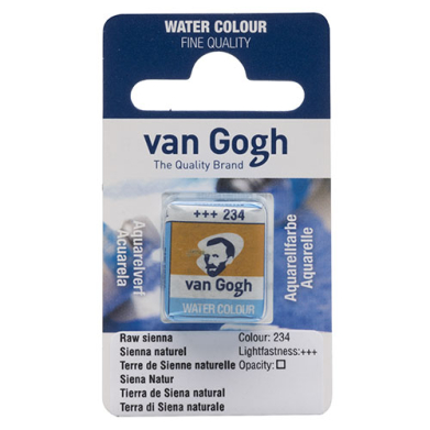 Royal Talens Van Gogh Water Color Half Pan - Raw Sienna
