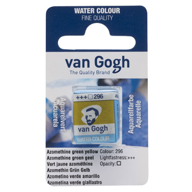 Royal Talens Van Gogh Water Colour Half Pan - Azomethine Green Yellow