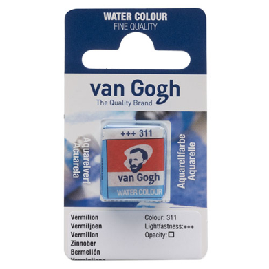 Royal Talens Van Gogh Water Colour Half Pan - Vermilion