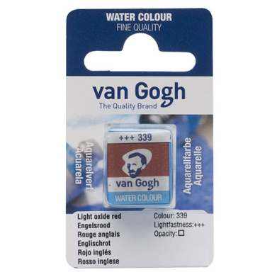 Royal Talens Van Gogh Water Colour Half Pan - Light Oxide Red