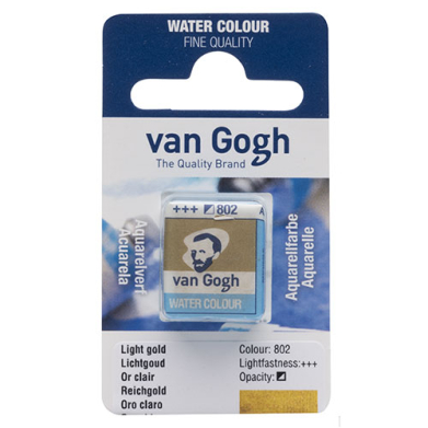 Royal Talens Van Gogh Water Colour Half Pan - Light Gold