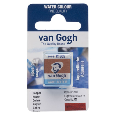 Royal Talens Van Gogh Water Colour Half Pan - Copper