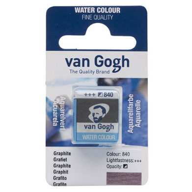 Royal Talens Van Gogh Water Colour Half Pan - Graphite