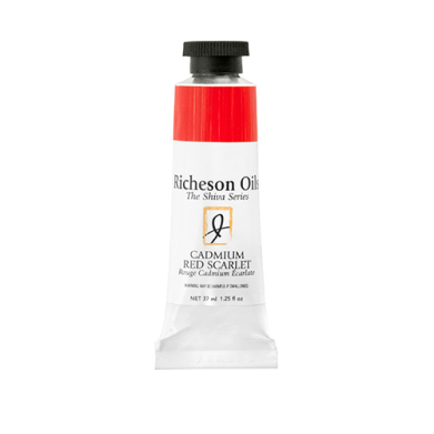 Richeson Shiva Series Oil Paint - (1.25oz/37ml) Cadmium Red Scarlet