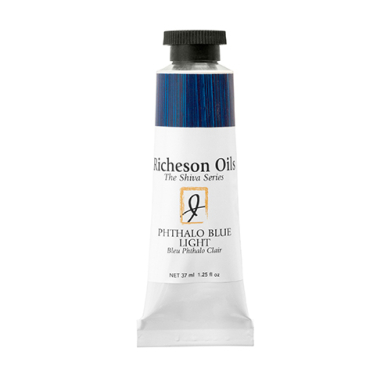 Richeson Shiva Series Oil Paint - (1.25oz/37ml) Phthalo Blue Light