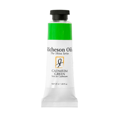Richeson Shiva Series Oil Paint - (1.25oz/37ml) Cadmium Green